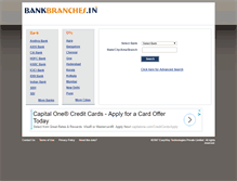 Tablet Screenshot of bankbranches.in